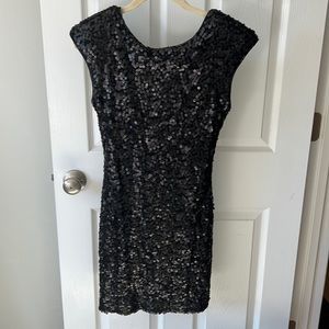 Black Single sequin dress size xs